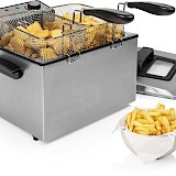 Princess Frituurpan - Grote friteuse - 1 grote en 2 kleine manden - 5 liter - 3270W - Kijkvenster - Koude zone - Anti reukfilter - 185000