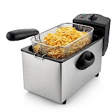 Frituurpan 3 Liter - Friteuse 2000W - RVS Frietpan met Instelbare Temperatuur