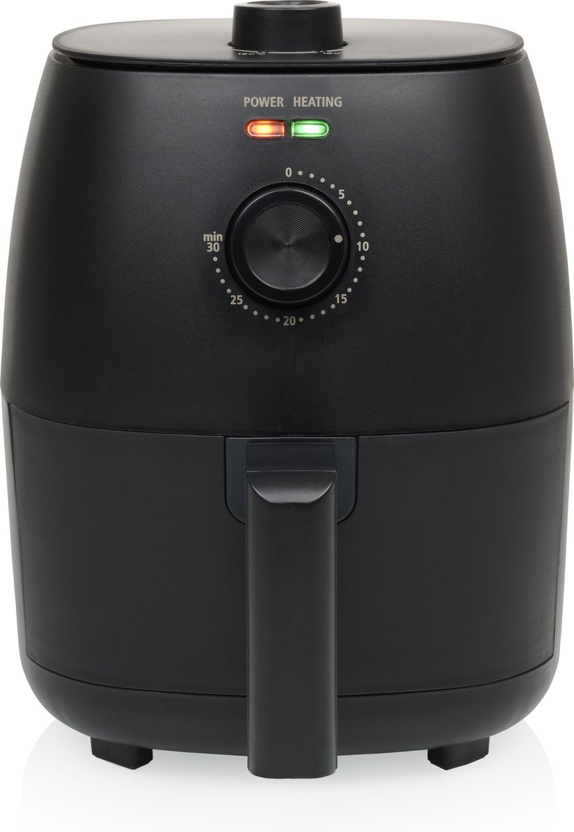 Airfryer Tristar FR‑9014 – Mini Crispy Fryer – 2 Liter – Compact Heteluchtfriteuse voor 1–2 Personen – 1150W – Vetarm Bakken – Zwart